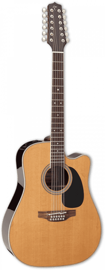 Takamine EF400SC-TT - Guitare électroacoustique 12 cordes - Dreadnought cutaway - Natural