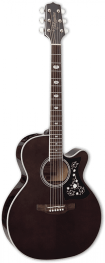 Takamine GN75CE - Guitare folk électroacoustique - Dreadnought - Transparent black 