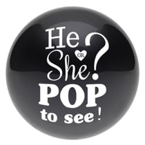 Kit Ballon + 2 Sacs de confettis - Gender Reveal - Amscan 