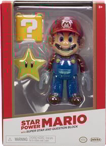 Figurine articulée Mario Star Power - 10 cm