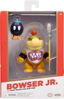 Figurine articulée Bowser Junior avec pinceau - 10 cm