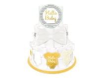 Kit de décoration pour de gâteau de couches - Hello Baby