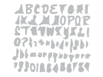 Lot de 69 matrices de découpe Thinlits Sizzix - Alphabet
