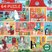 Puzzle 64 pièces - Maison de koalas