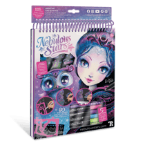 Atelier De Coloriage Nebulous Stars - Station Rotative Avec 5 Figurines Animaux, Peinture Et Strass