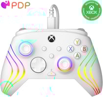 Manette filaire PDP - Afterglow Wave - blanc