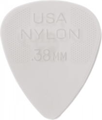 Lot de 12 médiators en nylon 0,38 mm Dunlop 44P38