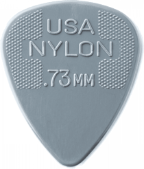 Lot de 12 médiators en nylon 0,73 mm Dunlop 44P73