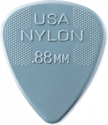 Lot de 12 médiators en nylon 0,88 mm Dunlop 44P88