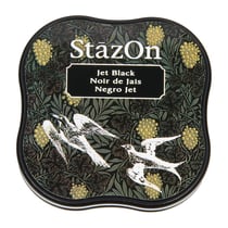 StazOn midi - Tampon encreur - noir de jais - 37 x 37 mm