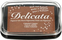 Delicata Golden Glitz - Encreur pour tampon - Cuivre céleste