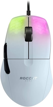 Souris gaming optique RGB Roccat - Kone Pro - Blanc