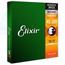 Elixir - 14502 Nanoweb Acoustic Bass - 45- 100 Light