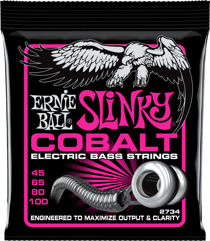 Ernie Ball Slinky Cobalt Super Light - Cordes en cobalt pour guitare basse - 45-100
