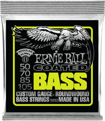 Ernie Ball Slink Coated Regular - Cordes en acier nickelé pour guitare basse - 50-105