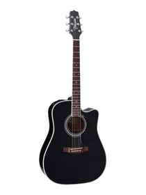 Takamine EF341SC - Guitare acoustique - Gaucher - Dreadnought Cutaway - Black