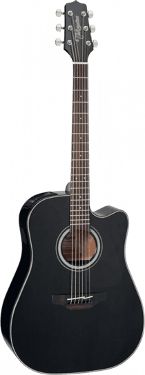 Takamine GD30CE - Guitare folk électroacoustique - Dreadnought cutaway - Black