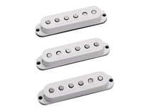 Seymour Duncan Custom Staggered - Ensemble de pickup pour guitare électrique Stratocaster - blanc