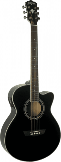Washburn Festival Series EA12 - Guitare électro-acoustique - Jumbo - Black