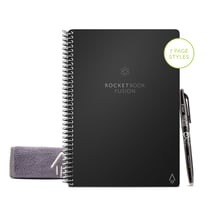 Carnet Rocketbook Fusion - Executive / A5 14,8 x 21 cm - 42 pages - Noir