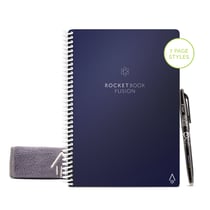 Carnet Rocketbook - Bleu marine - A5 14,8 x 21 cm - Fusion - 42 pages