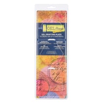 Lot de 3 plaques d'impression Aleene's - Gel Press - Hexagone, ovale, rectangle - 7,62 cm