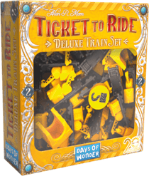 Les Aventuriers du Rail Asmodee - Wagons jaunes deluxe