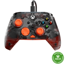Manette filaire Rematch Core pour XBOX Turtle Beach - Ghost Black Camo/Orange