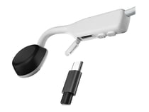 Écouteurs avec micro AfterShokz OpenMove - Bluetooth - sans fil - blanc