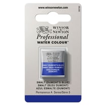 1/2 godet - Peinture aquarelle Winsor & Newton - Smalt (bleu Dumont) n°710 - Extra fine - Transparent