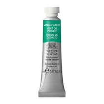 Tube de 5 ml - Peinture aquarelle Winsor & Newton - Vert Cobalt n°184 - Extra fine - Semi-opaque