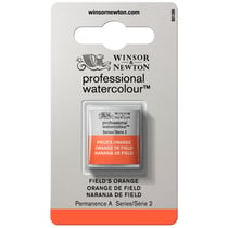 Demi godet d'aquarelle professionnelle Winsor & Newton - orange de field