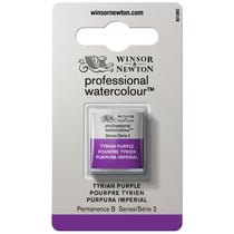 Demi godet d'aquarelle professionnelle Winsor & Newton - pourpre tyrien