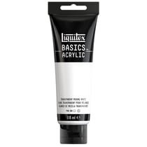 Tube 118 ml de peinture acrylique Liquitex - Basics - Blanc transparent pour melange