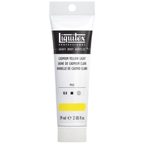 Tube 59 ml de peinture acrylique Liquitex Heavy Body série 3 - Jaune clair de cadmium - Extra-fine