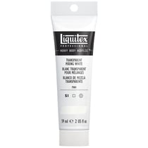 Tube 59 ml de peinture acrylique Liquitex Heavy Body série 1 - Blanc transparent - Extra-fine