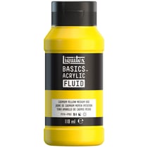 Peinture acrylique - Basic Acrylic Fluid - Liquitex - 118 mL - Jaune cadmium teinte moyenne - 830