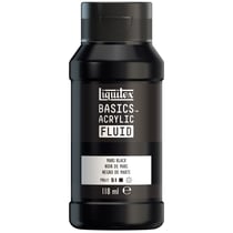 Peinture acrylique - Basic Acrylic Fluid - Liquitex - 118 mL - Noir de Mars - 276