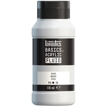 Peinture acrylique - Basic Acrylic Fluid - Liquitex - 118 mL - Argent - 052