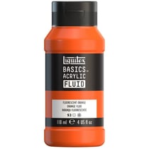 Peinture acrylique - Basic Acrylic Fluid - Liquitex - 118 mL - Orange fluorescent - 982