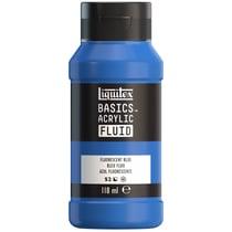 Peinture acrylique - Basic Acrylic Fluid - Liquitex - 118 mL - Bleu fluorescent - 984