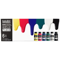 Set peinture acrylique - Basic Acrylic Fluid - 6 x 118 ml - Liquitex