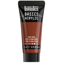 Tube de peinture acyrlique 22 ml Liquitex - Basics Acrylic - terre de Sienne brûlée