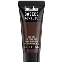 Tube de peinture acyrlique 22 ml Liquitex - Basics Acrylic - terre d'ombre brûlée