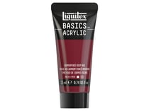 Tube de peinture acyrlique 22 ml Liquitex - Basics Acrylic - rouge de cadmium foncé imitation