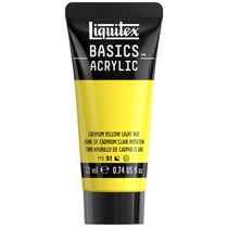Tube de peinture acyrlique 22 ml Liquitex - Basics Acrylic - jaune de cadmium clair imitation