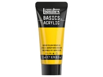 Tube de peinture acyrlique 22 ml Liquitex - Basics Acrylic - jaune de cadmium moyen imitation