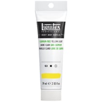 Tube 59 ml de peinture acrylique Liquitex Heavy Body série 3 - Jaune clair sans cadmium - Extra-fine