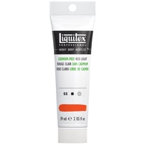 Tube 59 ml de peinture acrylique Liquitex Heavy Body série 5 - Rouge clair sans cadmium - Extra-fine