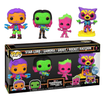 Pack 4 figurines Funko POP! - Les Gardiens de la Galaxie 2 - Star-Lord / Gamora / Groot / Rocket Racoon